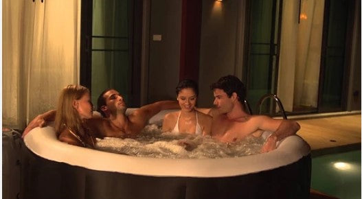 Jacuzzi Hidromasaje Inflable Avenli Boston 3 Personas – Spa Temperado Exterior | 40°C, 580L, Lujo y Relajo en Casa