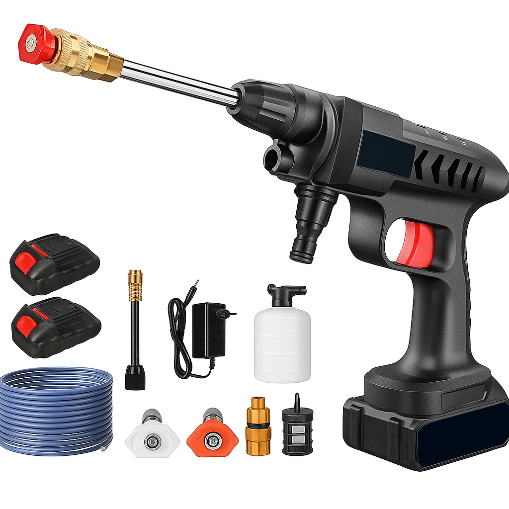 Combo Hidrolavadora + Aspiradora – Limpieza Total para Tu Auto en Casa 🚗✨